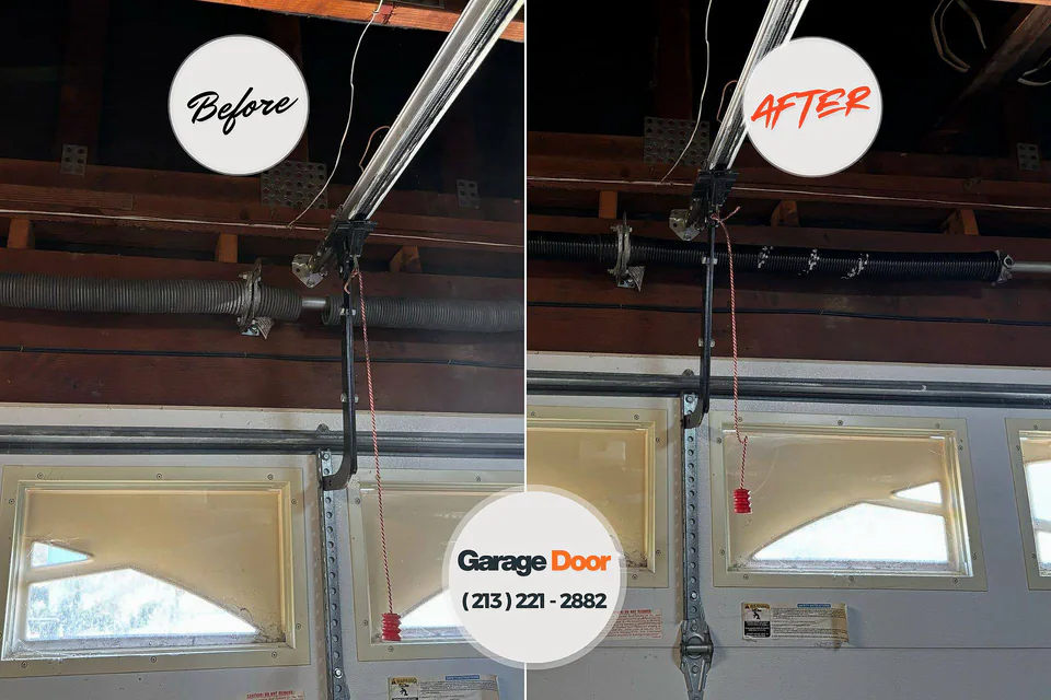 Before and after: garage door repair Centennial Park, AZ